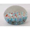 Vintage Murano art glass paperweight, Mille Fiore, 6.5cm diameter, other similar available