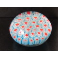 Vintage Murano art glass paperweight, Mille Fiore, 6.5cm diameter, other similar available
