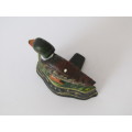 Vintage cast iron Door Stop in the shape of a Duck, 8cm, excellent condition