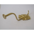 Vintage brass wall mounted Clothes Hook, 21cm, like new - 3 available