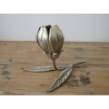 Very unusual and rare vintage metal Tulip shaped Ornament with 5 small Ashtrays that form the flower