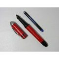 Vintage 1998 Coca Cola Stypen "Football" fountain Pen in metal case and with unused Ink Cartridge