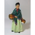 Exquisite Rare vintage 1940's Royal Doulton figurine "The Orange Lady" HN1953, 21cm, pristine
