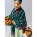 Exquisite Rare vintage 1940's Royal Doulton figurine "The Orange Lady" HN1953, 21cm, pristine