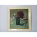 Original Johanna Wassenaar oil on board Painting, Flower Studies, Signed, 26cm x 28cm