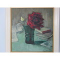 Original Johanna Wassenaar oil on board Painting, Flower Studies, Signed, 26cm x 28cm