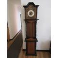 Vintage German made Grandfather clock, 1,92m, brass Dial **No reserve auction Now On at Port no.5**