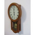 Vintage wooden Seiko quartz Wall Clock with Pendulum, excellent condition, 48cm x 29cm