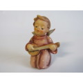 Original vintage 1951 Goebel Figurine "Angel Serenade" 214D, W. Germany, 8cm tall, like new