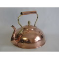 Very nice vintage original large Copper and Brass Coffee / TeaPot, 22cm diameter
