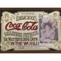 Vintage Coca Cola Mirror in excellent condition, 33cm x 23cm, framed