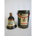 Collectable Christmas 1990 Bells Old Scotch Whisky 750ml in Wade decanter, Boxed, full and sealed