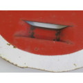 Original vintage metal Train Signal back Plate, 32cm x 30cm
