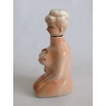 Vintage rare humorous ceramic Character Decanter "Let them Swing", excellent condition, 17cm high