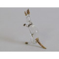 Lot of 6 small original Swarovski Crystal Memories ornaments in perfect condition, gold detail