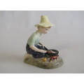 Original vintage 1961 Royal Doulton "River Boy" figurine. HN2128, perfect condition, 10cm x 9cm