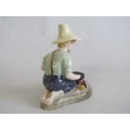 Original vintage 1961 Royal Doulton "River Boy" figurine. HN2128, perfect condition, 10cm x 9cm