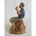 Vintage original Royal Doulton Bisque Porcelain Figurine "Dreamweaver", HN2283, large 22cm, perfect