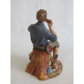 Vintage original Royal Doulton Bisque Porcelain Figurine "Dreamweaver", HN2283, large 22cm, perfect