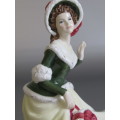 Original vintage 2008 Royal Doulton Figurine "Christmas Day" HN5210, 17cm, prestine condition