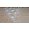 10 Glass Coasters with croquet liners