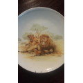 Beautiful Lion Family Wall plate