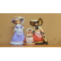 3 Vintage Souvenir Dolls
