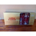 Set of 6 Chatsworth Sherry glasses in original box