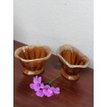 Small Brown Sweet Bowls