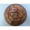 Beautiful Copper wall plate of Horse and foal