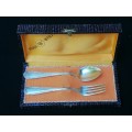 Vintage Prata 90 W Wolff spoon and fork in box