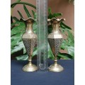2 Lovely small collectable British India Brass vases