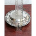 Vintage Seranco Plated Butter dish with glass inner