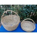2 vintage Cane Baskets