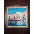 Moored boats Painting