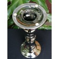 Metalic silver coloured Candle stand