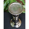 Metalic silver coloured Candle stand