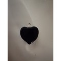 Stunning blown glass heart shaped pendant