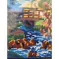 Stunning Town and River tapestry