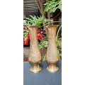 2 Lovely Brass Vases