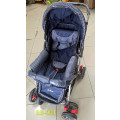 Baby Stroller Pram with 4-Position Backrest Adjustment