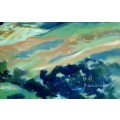 Original oil painting by GILL HIGGINSON - Drakensberg mountains