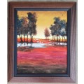 Original framed oil painting signed by artist as per attached photos