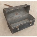 Vintage miners tin launch box - Germany, as per photo