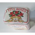 Five Roses tea tin as per photo