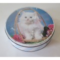 BAKERS 2 kg biscuits tin with a cat as per photos