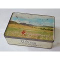 D`Orsay confectionery biscuits tin with Cosmos flowers in the Eastern Free State as per photos