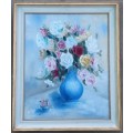 Original framed oil painting signed A.S. as per photos