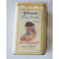Johnson`s baby powder tin as per photos