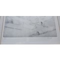Original framed etch 1/25 by Francois Krige as per photos